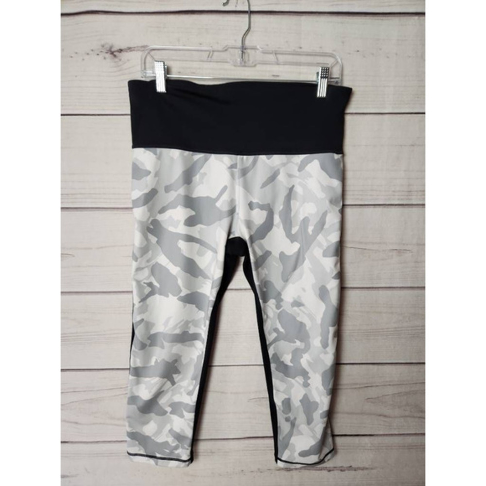 Gap Womens Leggings Pants Multicolor High Rise Yoga Waistband Camo Crop Active L